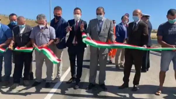 Autostrada Tirrenica, inaugurazione complanari sul ponte del Mignone