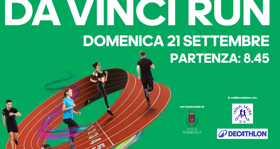 Comunità e divertimento: a Fiumicino arriva la “Da Vinci Run”