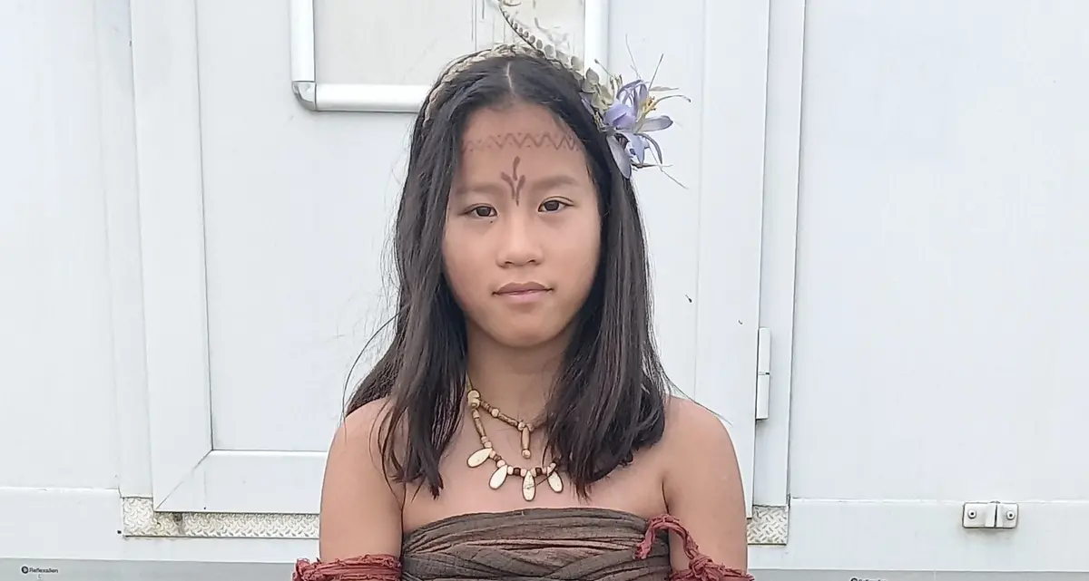 La 14enne civitavecchiese Gemma Costantini tra i Dayak della nuova serie ‘’Sandokan’’