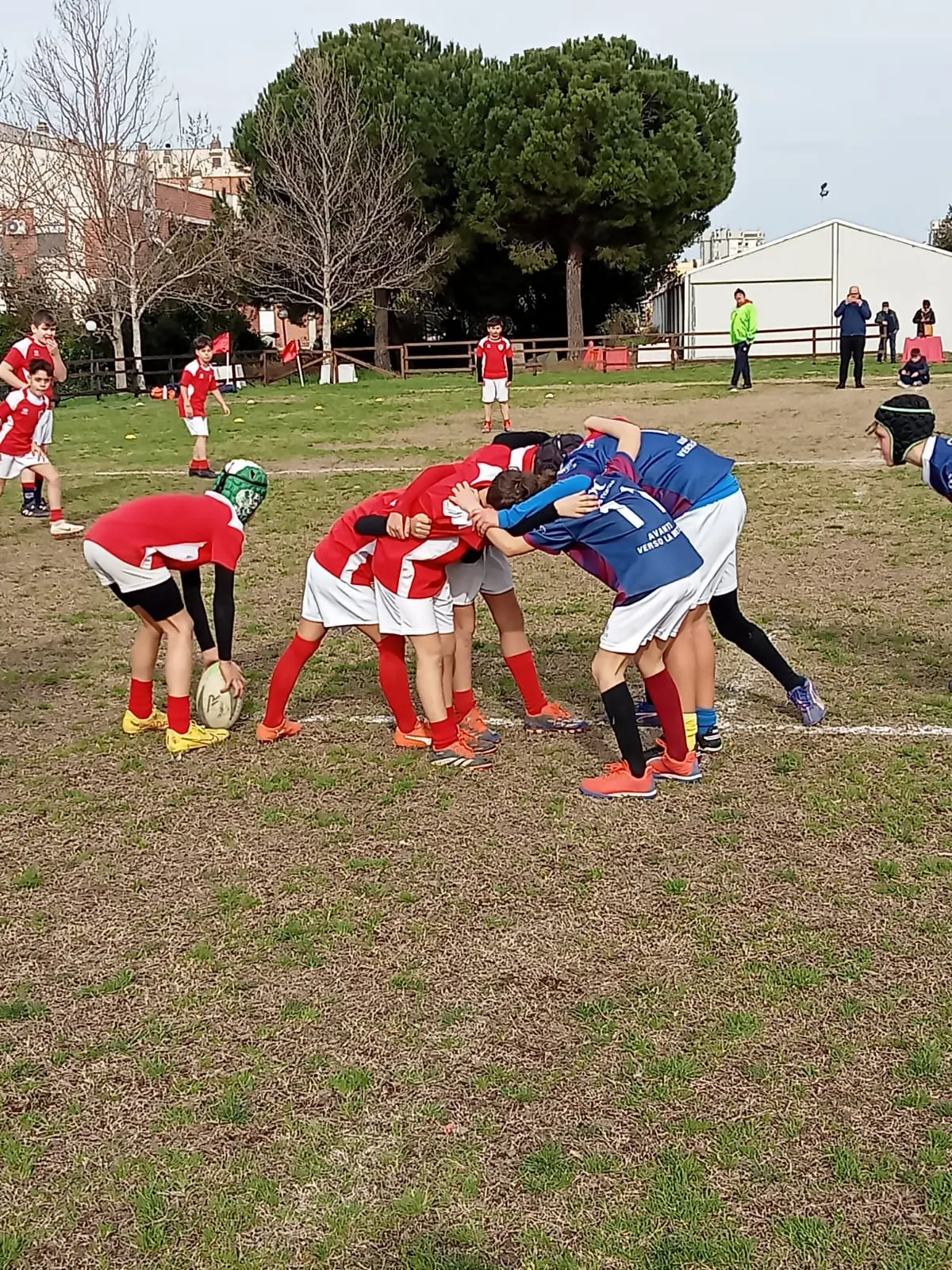 I biancorossi dell'Under 12 in azione