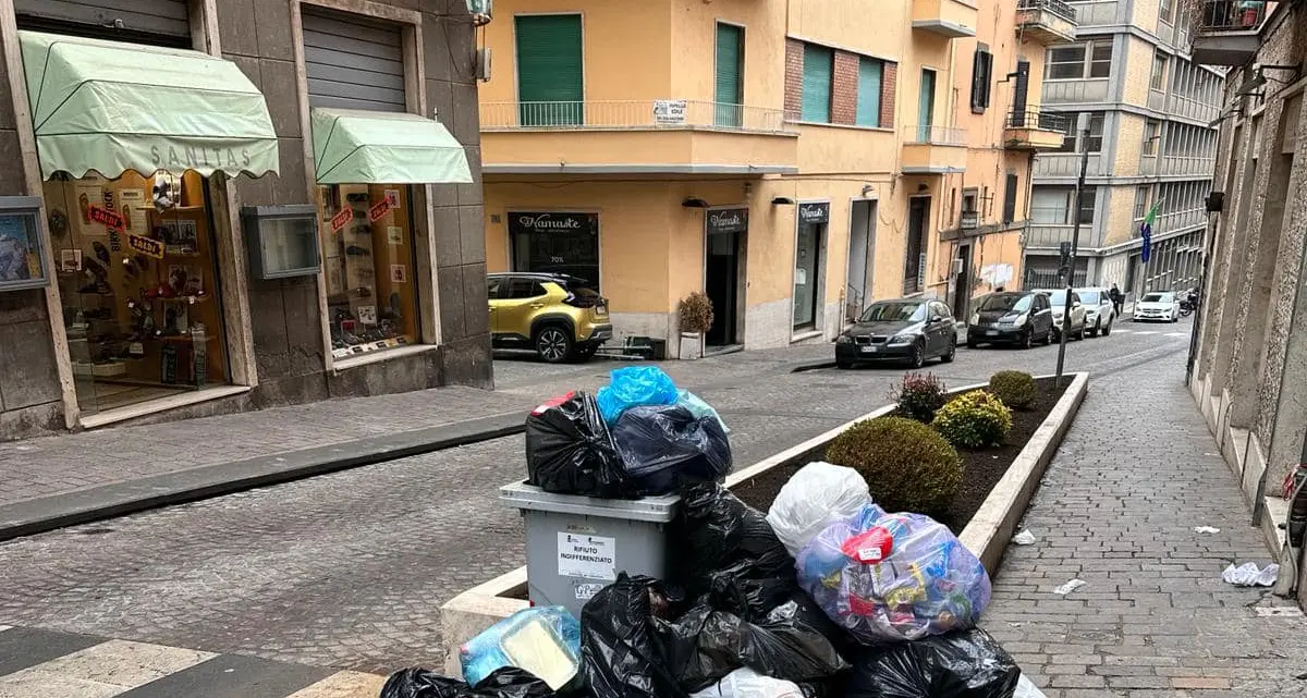 Viterbo: rifiuti conferiti male e abbandonati in via Matteotti