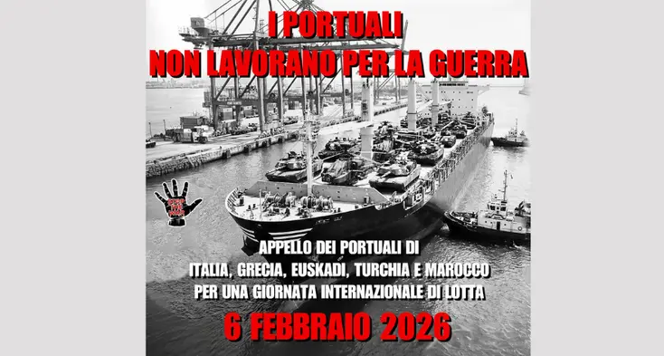 ‘’Basta armi nei porti’’ sbarca anche a Civitavecchia: assemblea pubblica alla Pucci