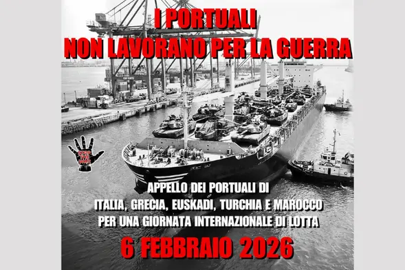 ‘’Basta armi nei porti’’ sbarca anche a Civitavecchia: assemblea pubblica alla Pucci