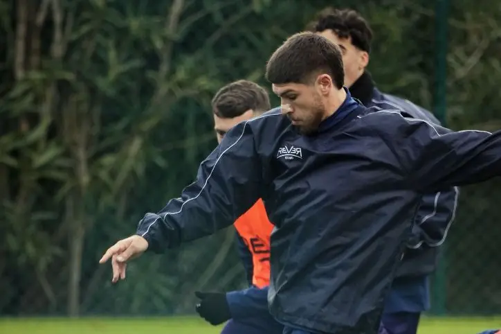 La rifinitura della Viterbese al match contro la Boreale