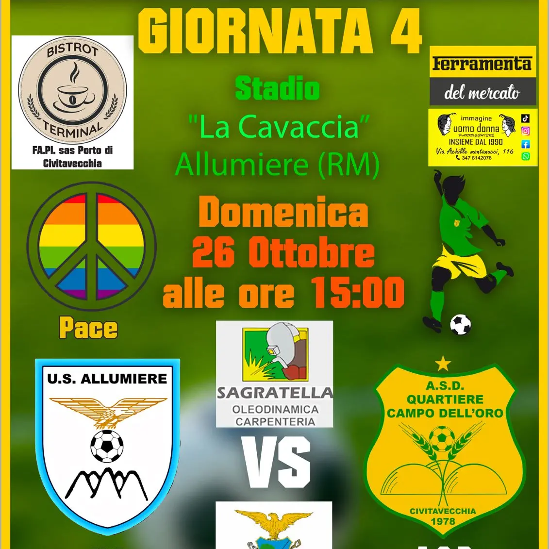 Derby in collina tra Allumiere e Qco. Dlf in casa