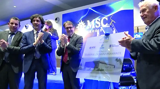 Crociere, inaugurato il terminal Bramante