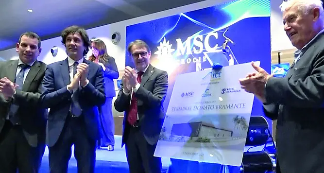 Crociere, inaugurato il terminal Bramante