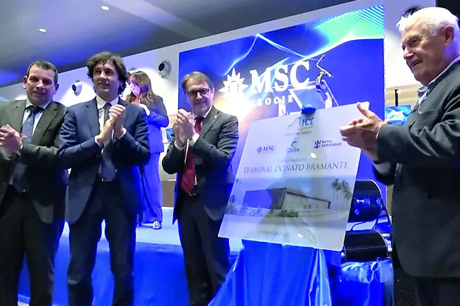Crociere, inaugurato il terminal Bramante