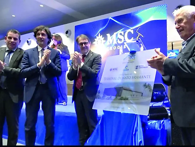 Crociere, inaugurato il terminal Bramante