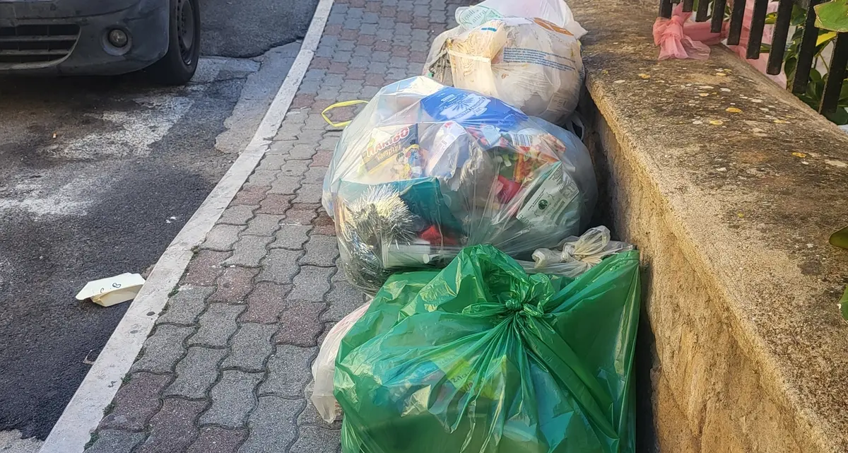 Città sommersa dai rifiuti