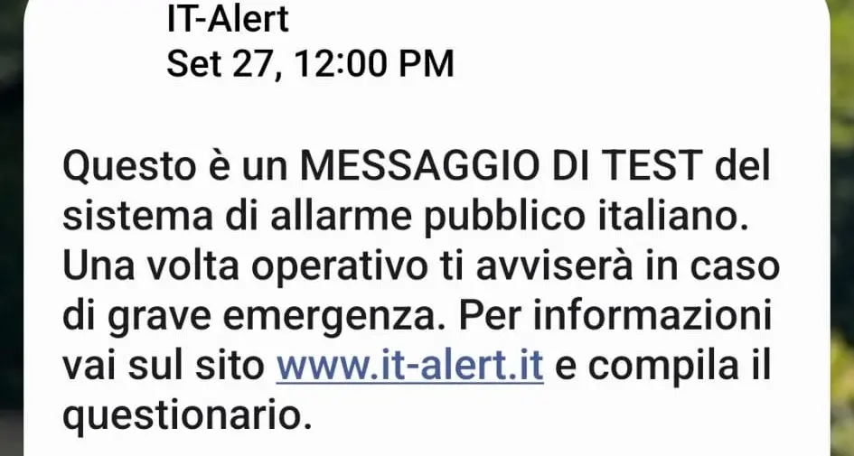 It-Alert: bene il test a Civitavecchia