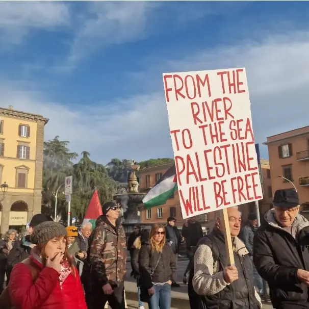 Viterbo, in 200 al corteo per la Palestina