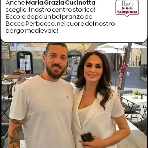Tarquinia, Maria Grazia Cucinotta in città: l’attrice ambassador per la “Via Etrusca”