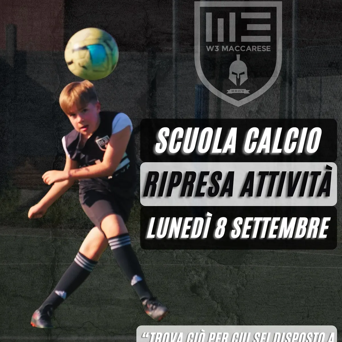 W3 Maccarese, riparte la Scuola Calcio