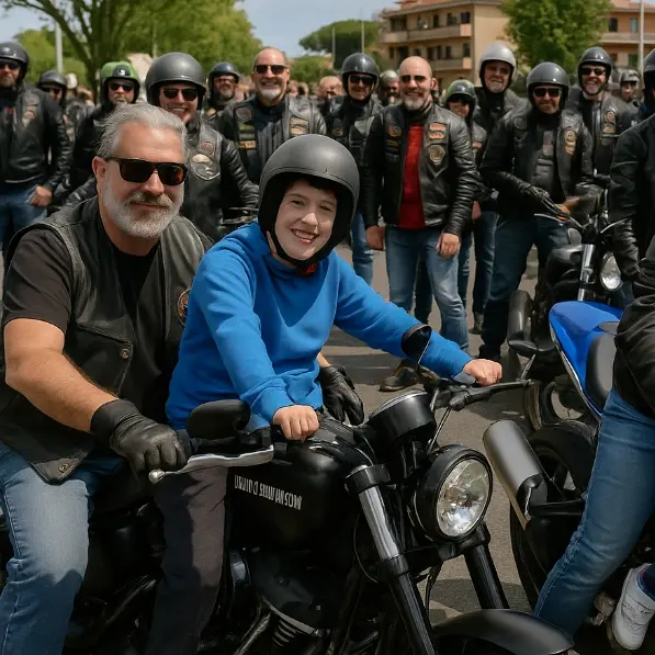 Rombo di motori, in sella con i bikers per i ragazzi speciali