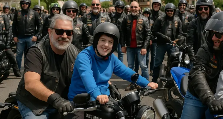 Rombo di motori, in sella con i bikers per i ragazzi speciali