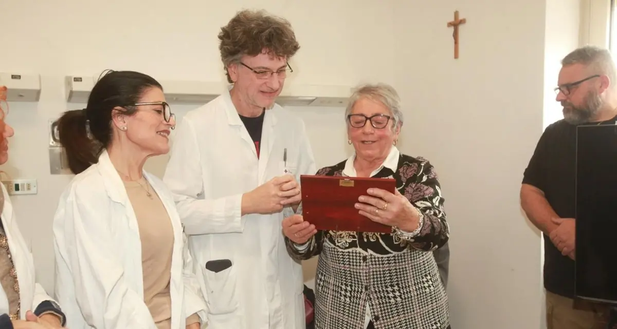 Ospedale Tarquinia, donato un monitor per la sala d’attesa del Day hospital oncologico