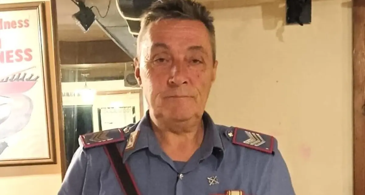 Il brigadiere capo Di Giammartino in pensione