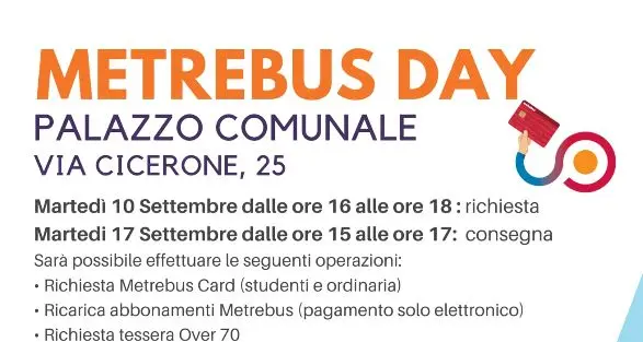 Due giornate dedicate agli abbonamenti e ai servizi Metrebus