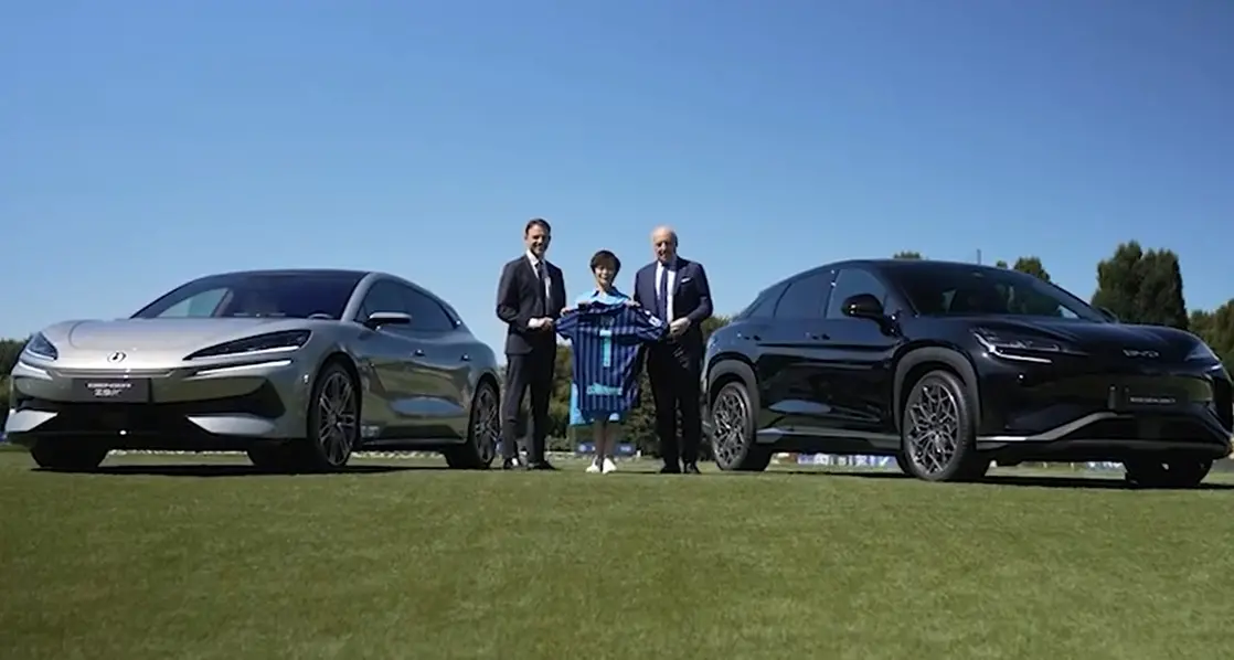 Inter, il Gruppo BYD diventa global automotive partner: accordo strategico per tre stagioni