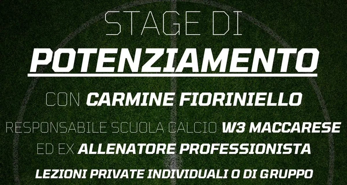 W3 Maccarese, prende forma lo stage di potenziamento con mister Fioriniello