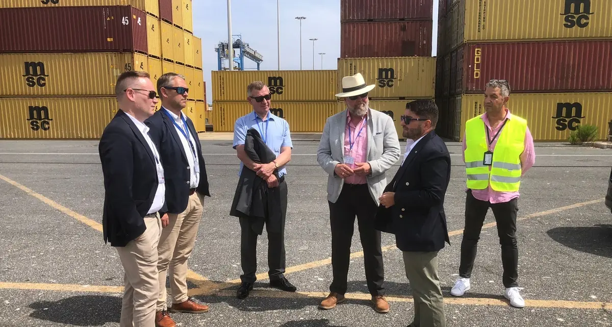 Operatori portuali finlandesi in visita al porto di Civitavecchia