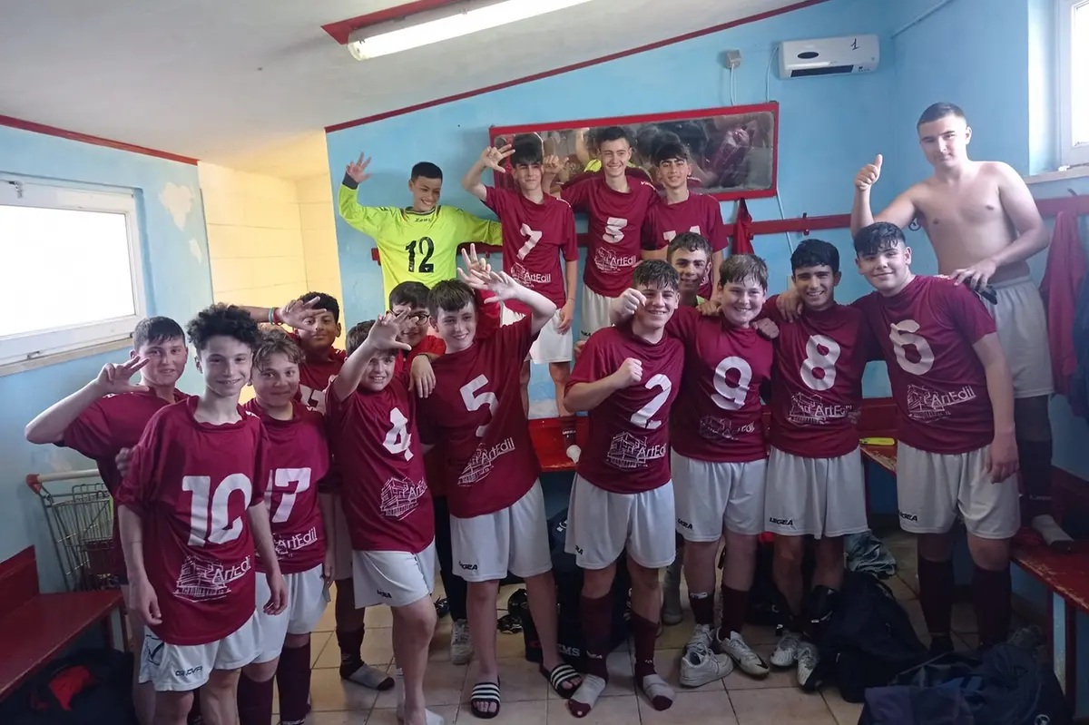 La compagine Under 14 del Fabrica Calcio Giovanile