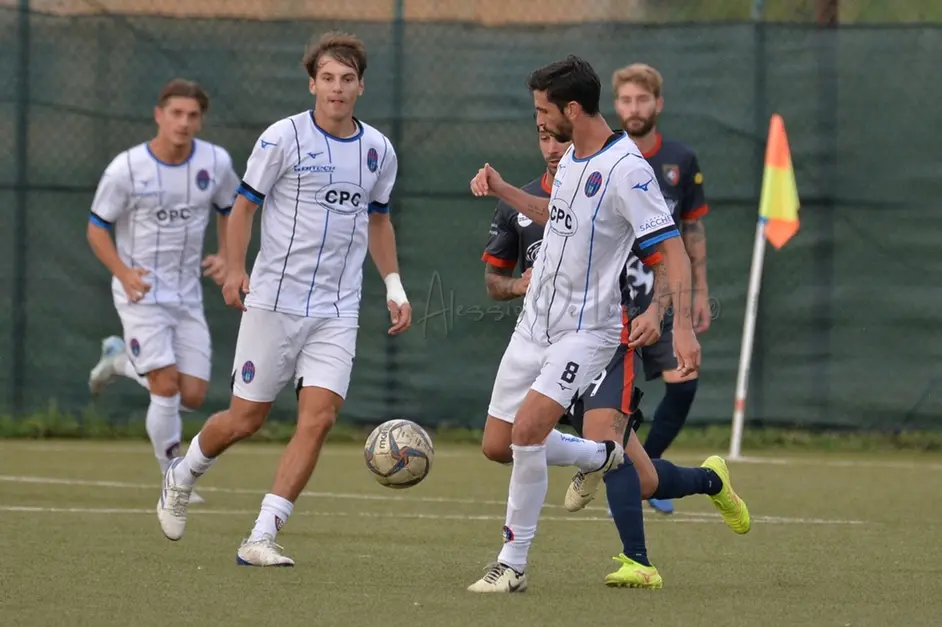 I nerazzurri durante una fase di gioco (Foto Alessio De Luca)