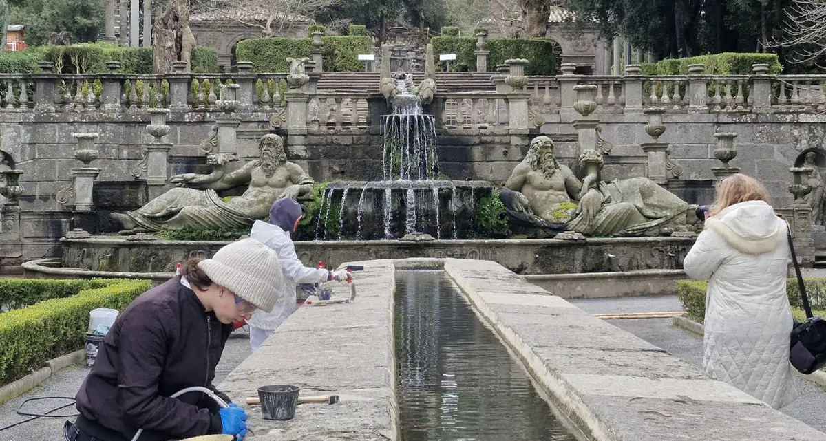 Villa Lante, il restauro entra nel vivo