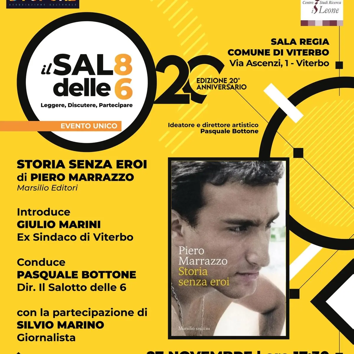 Viterbo: Piero Marrazzo ospite al Salotto delle 6