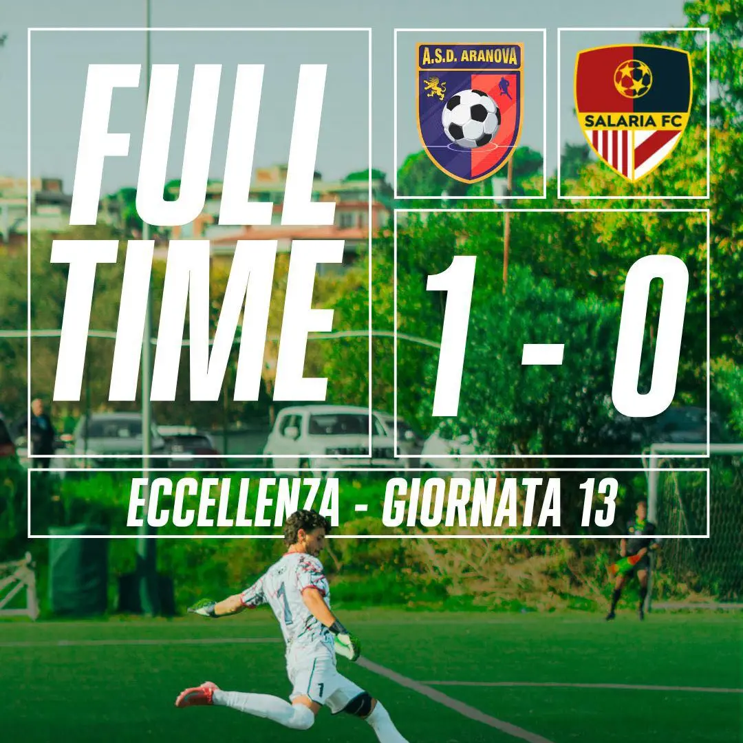 Teti regala il successo all’Aranova: Salaria ko 1-0