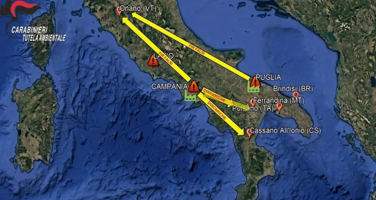 Traffico illecito di rifiuti: sequestrata azienda di Onano