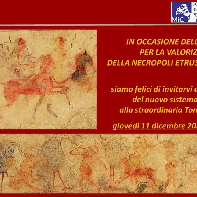 Tarquinia, Tomba dei Pigmei: si inaugura un nuovo sistema di accesso