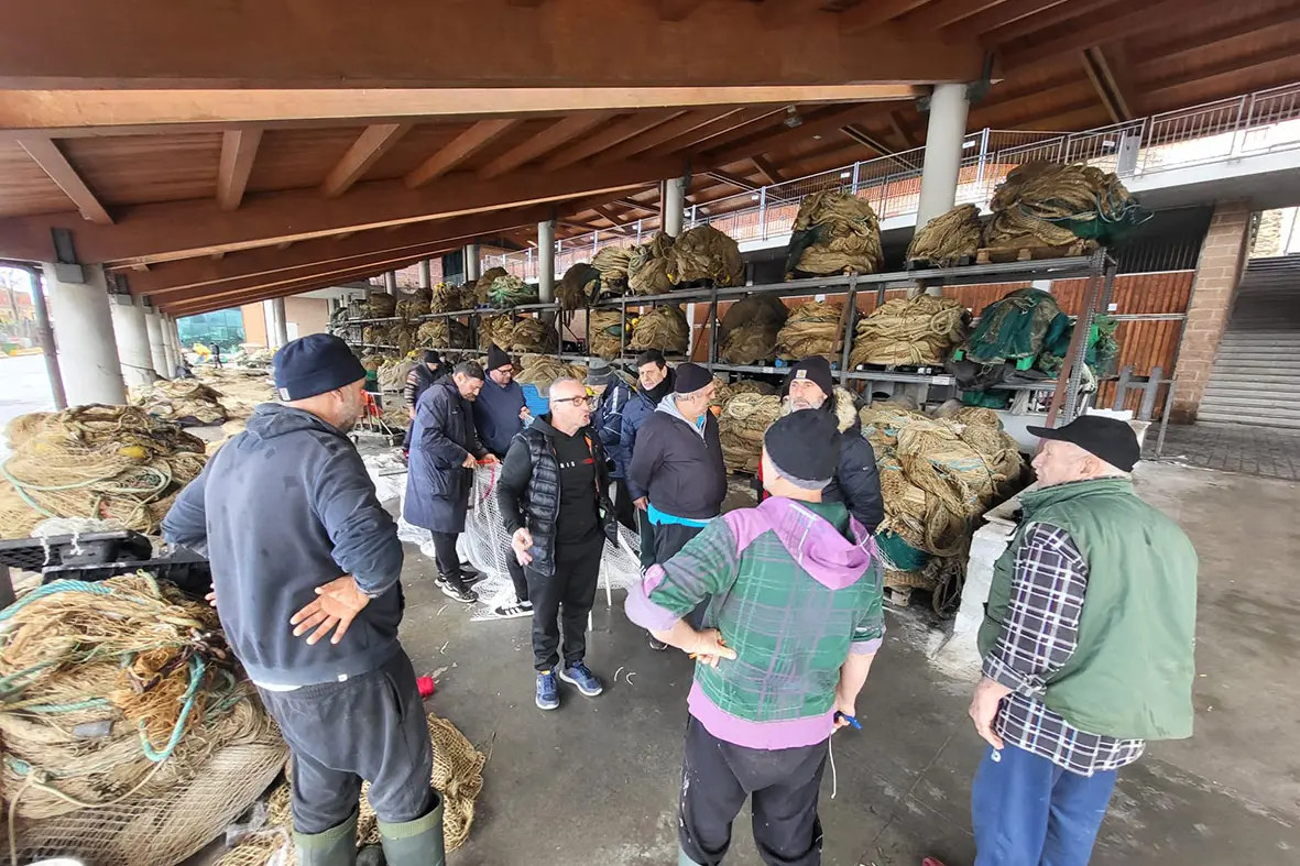 Pescatori in stato di agitazione