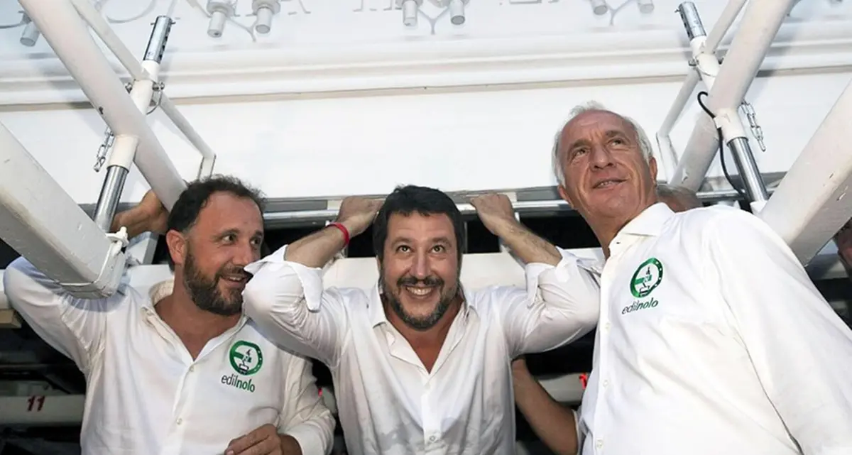 Matteo Salvini torna a Viterbo per il Trasporto della macchina di S. Rosa