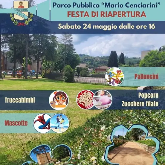 Riapre il parco pubblico Cenciarini