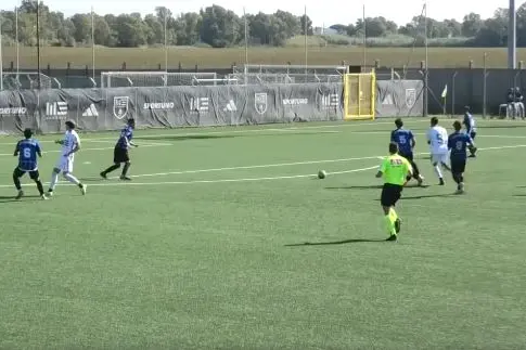 Una fase di gioco di W3 Maccarese-Civitavecchia