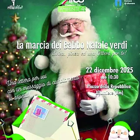 Allumiere, torna la “Rifiuthon”: la marcia dei Babbo Natale verdi per l’ambiente