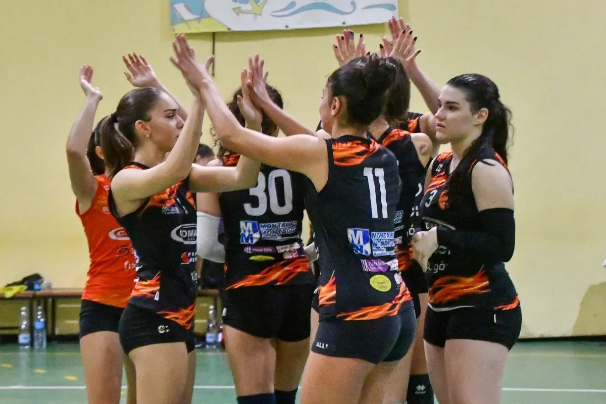 L\\u2019esultanza delle civitavecchiesi (Foto Nicoletta Vittori)