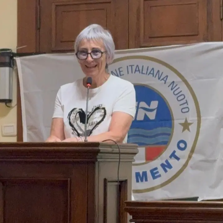 La presidente del Sib di Tarquinia, Marzia Marzoli, alla “Cerimonia di encomio” dedicata ai giovani bagnini