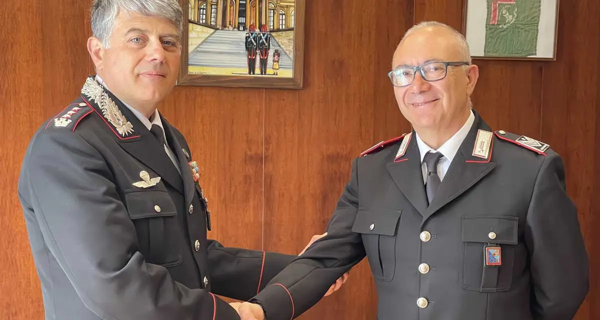 Il brigadiere Antonio Parisi va in pensione