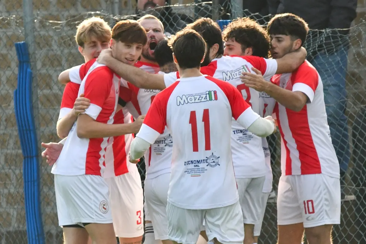 La gioia dei biancorossi (Foto Nicoletta Vittori)
