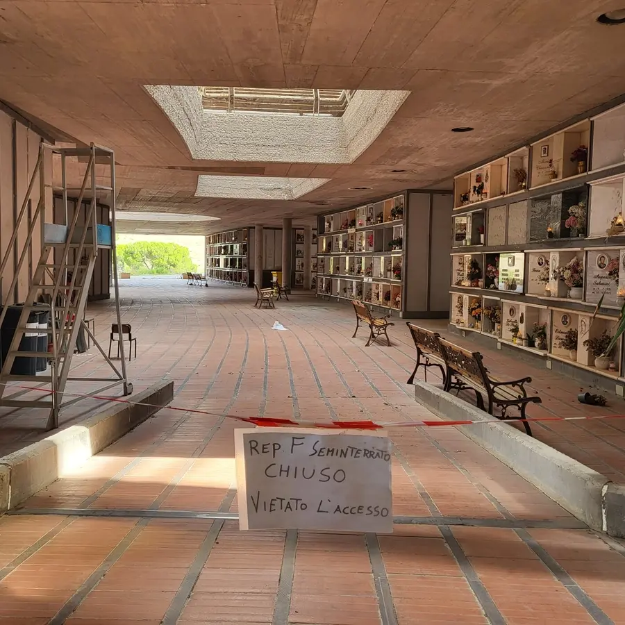 Cimitero, ancora interdetto il reparto F dopo l’incendio del 13 giugno scorso