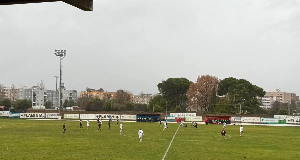 La Flaminia Civita Castellana impatta 1-1 con il Real Monterotondo