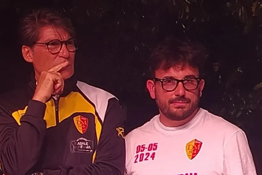 L\\u2019allenatore Virgili e il direttore generale Oliva