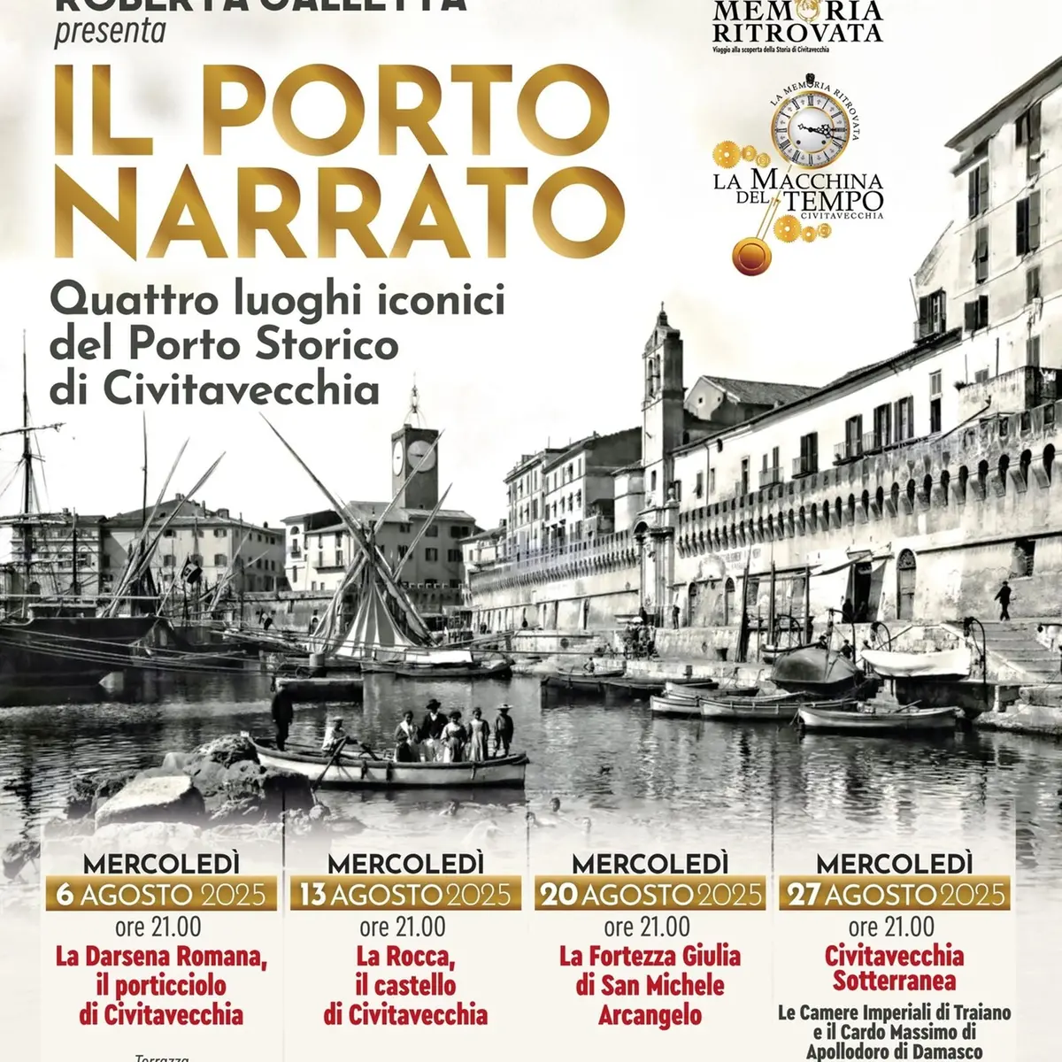 \"Il Porto Narrato- Quattro luoghi iconici del Porto Storico di Civitavecchia\" di Roberta Galletta