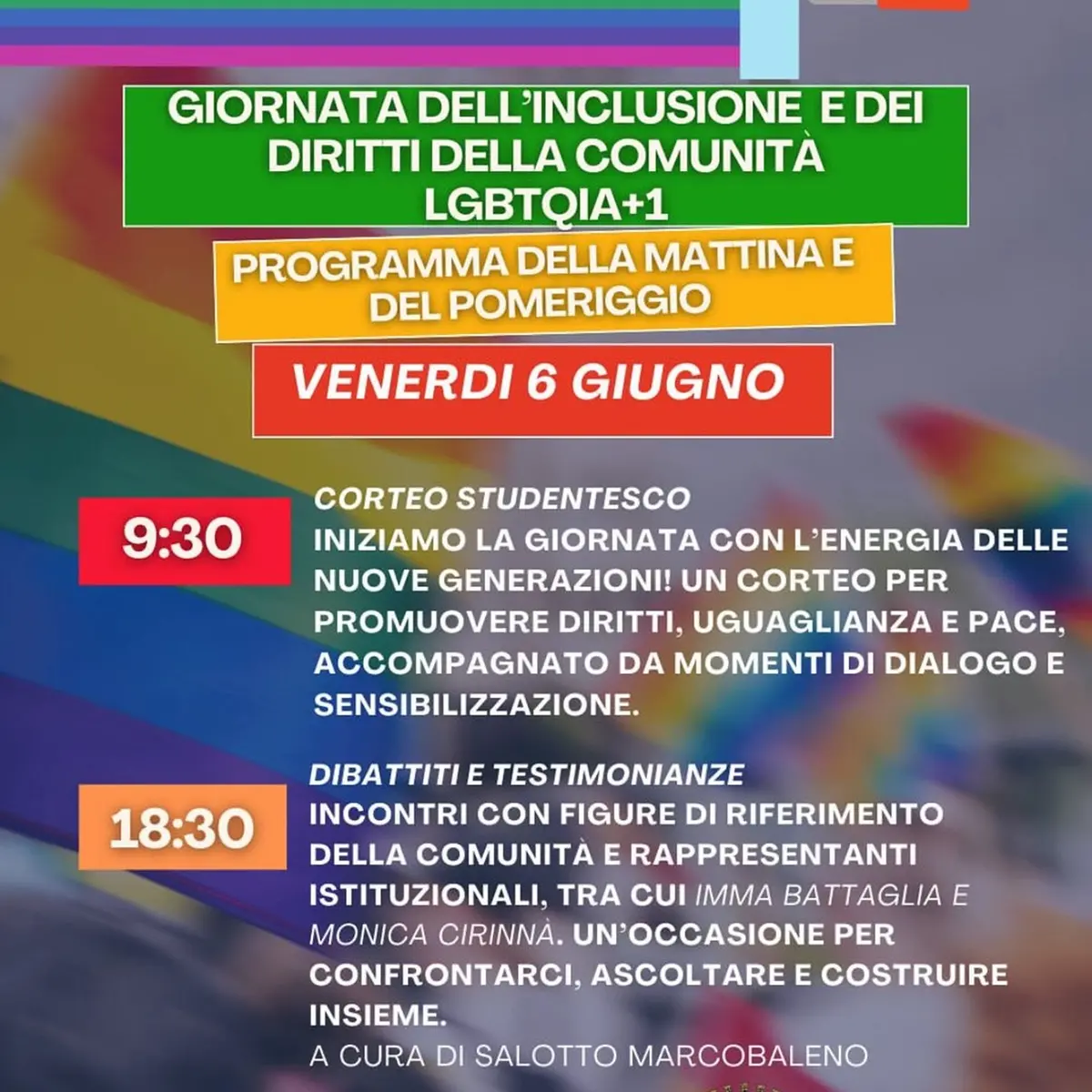 Una città in marcia per i diritti LGBTQIA+