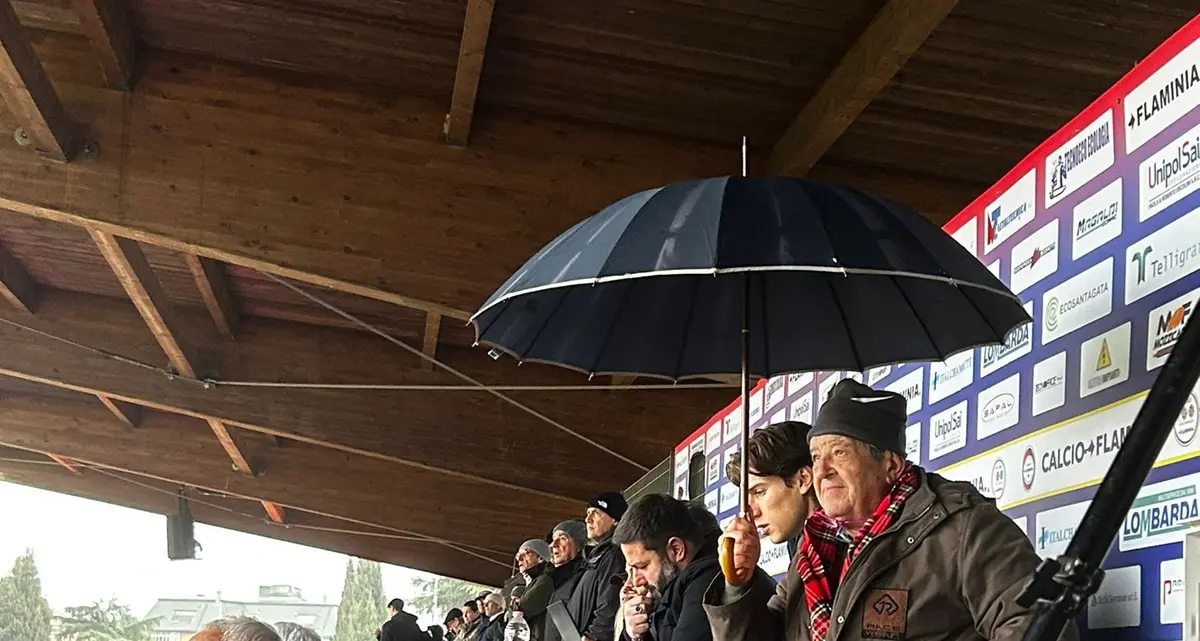 Flaminia Civita Castellana - Real Monterotondo: piove in tribuna stampa
