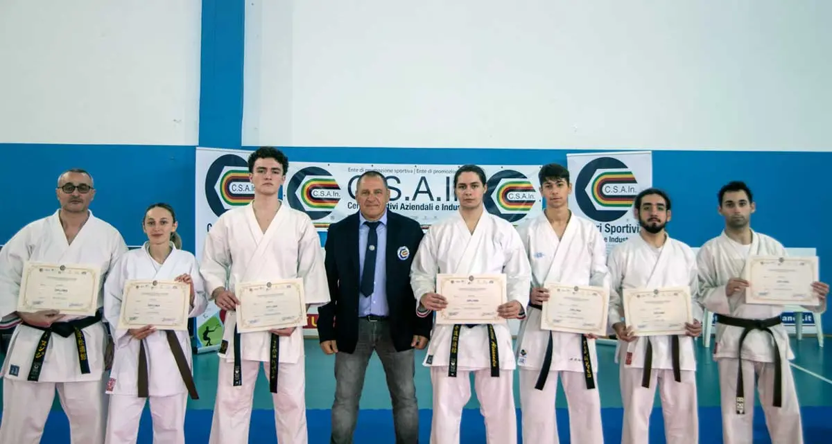 Otto nuove cinture nere per la società dell’Asd Ronin Kai K. di Tuscania