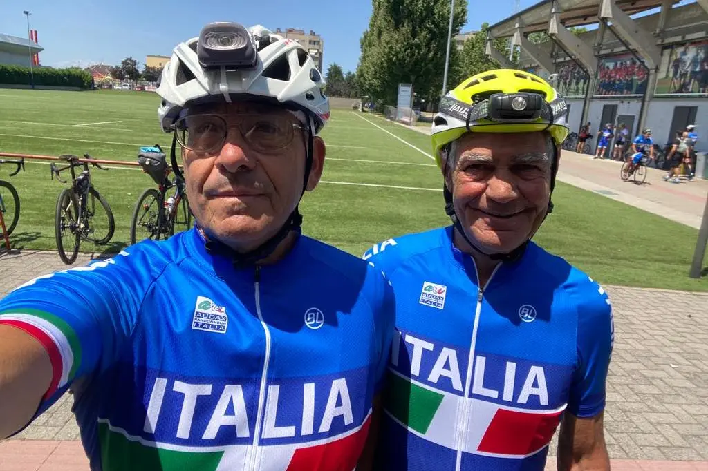 Marri e Puppi prima della partenza a Milano